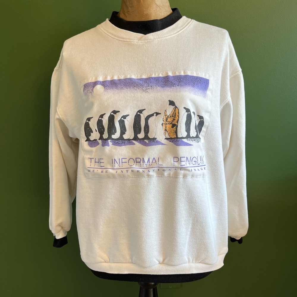 80s Vintage White Sweater
